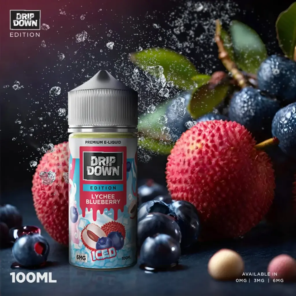 Drip Down Iced Lychee Blueberry Freebase 100ml