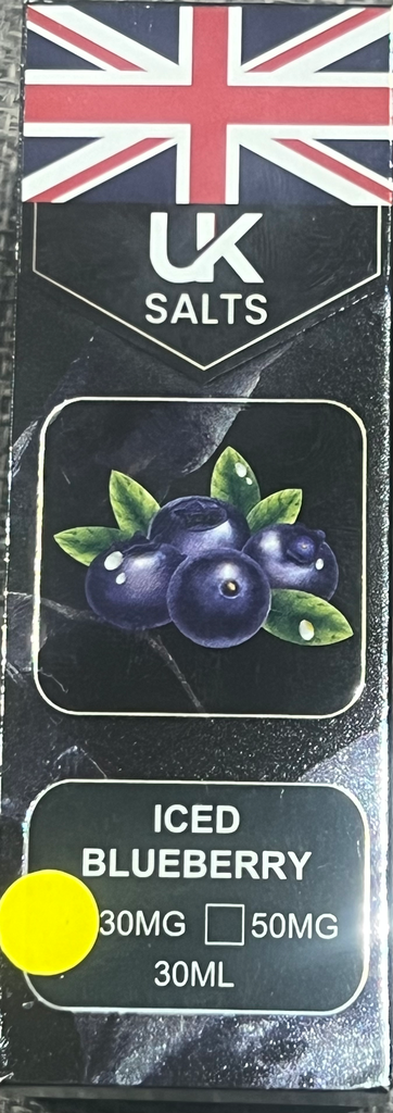 Uk Salts Iced Blueberry Saltnic 30ml 