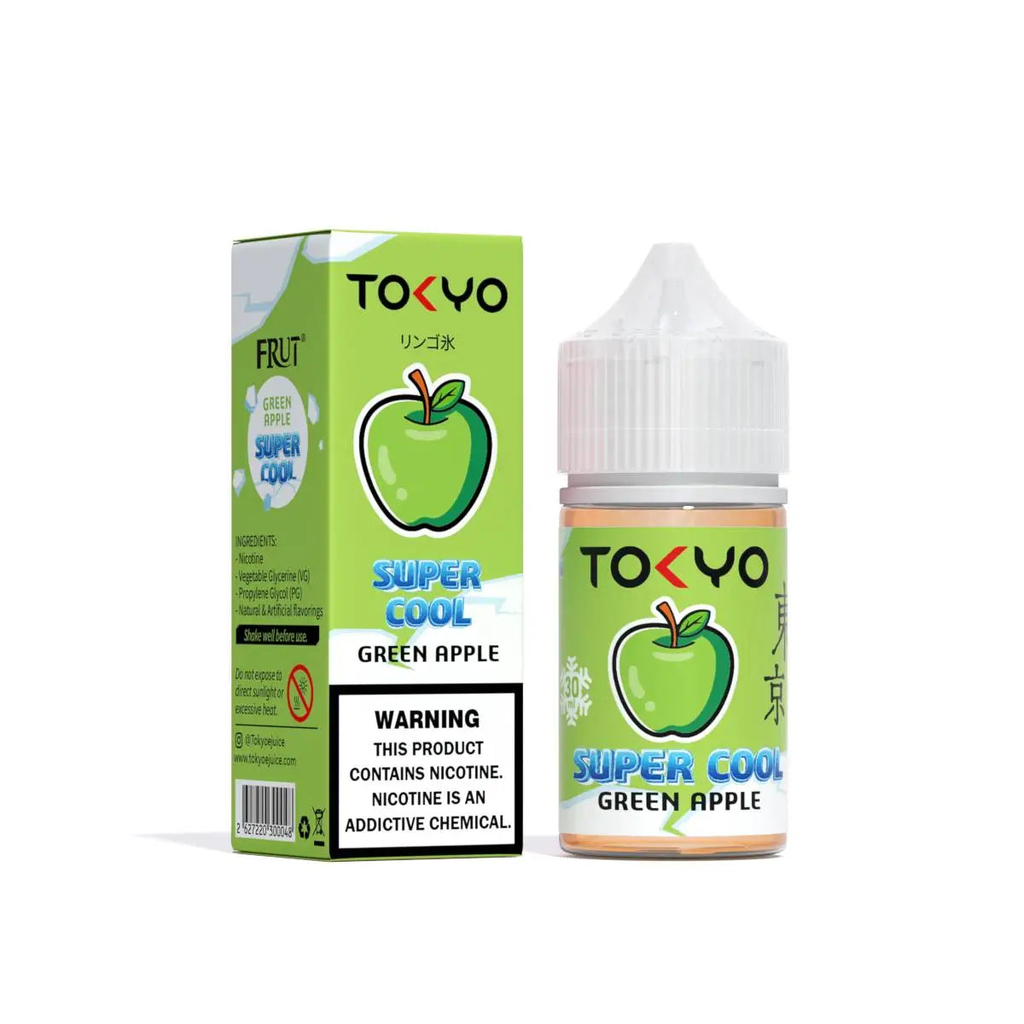 Tokyo Super Cool Green Apple Saltanic 30ml 